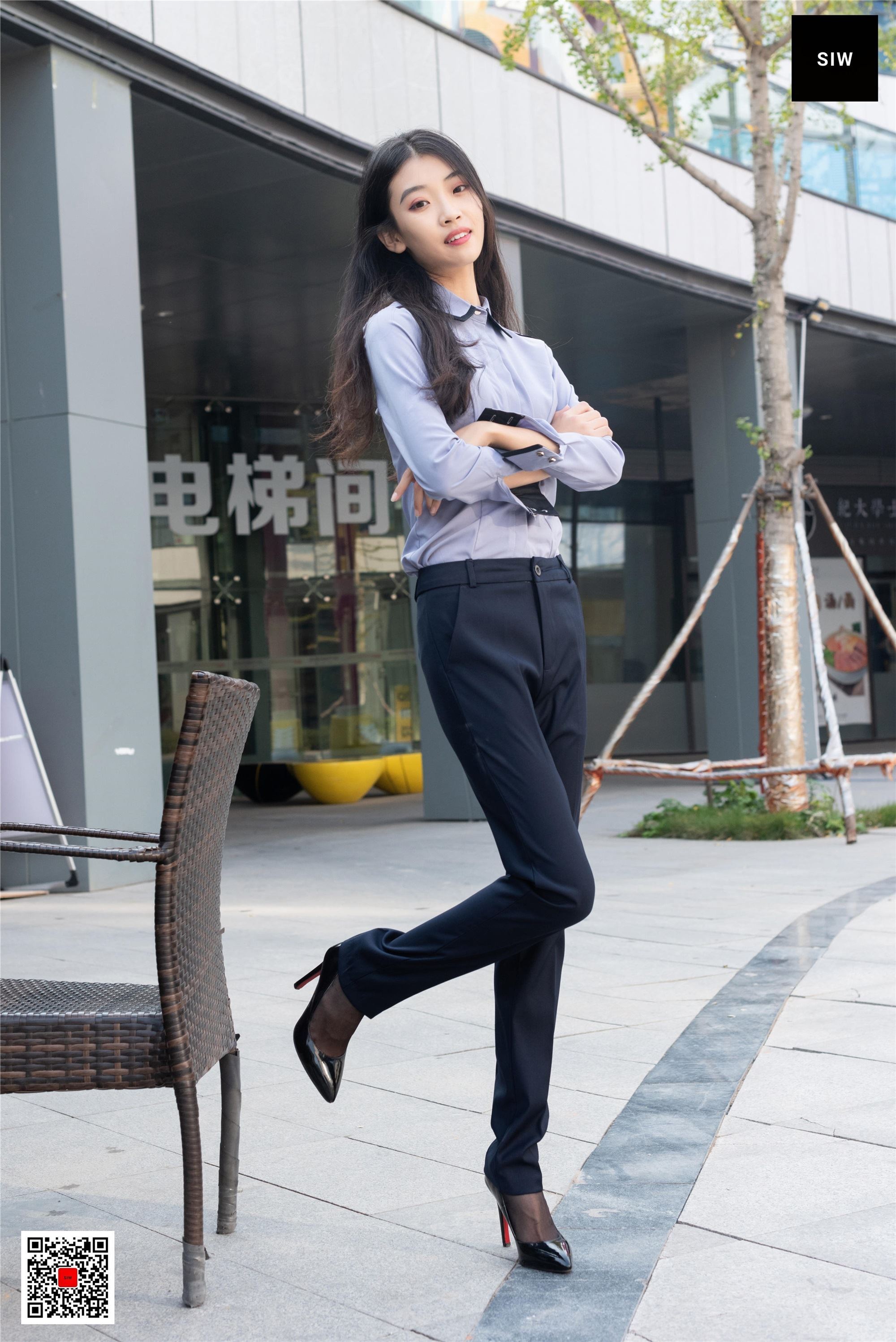 SIW斯文传媒 089 蓉儿 女总裁职业白领制服衬衣长裤工装